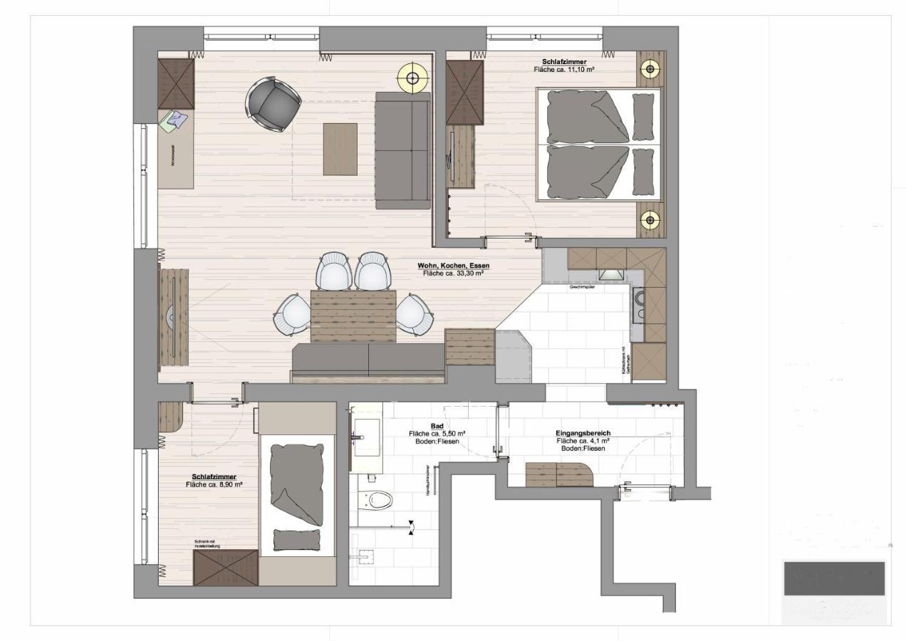 קיצביהל Mocking Ferienappartements מראה חיצוני תמונה