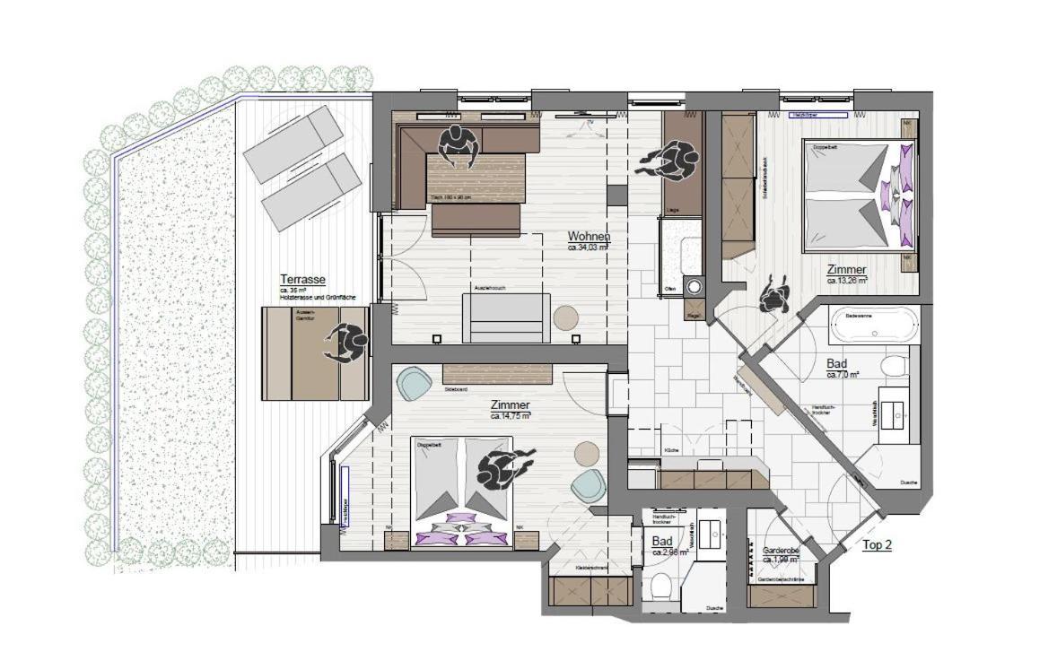 קיצביהל Mocking Ferienappartements מראה חיצוני תמונה